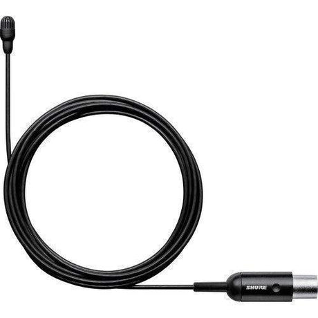 Shure TL47B/O-MTQG-TA Omnidirectional Lavalier Microphone (TA4F, Black) (TAA-Compliant) - Creation Networks