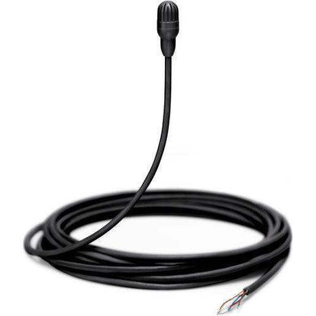 Shure TL47B/O-NC-A-TA Omnidirectional Lavalier Microphone with Pigtail Leads and Accessories (Black) (TAA-Compliant) - Creation Networks