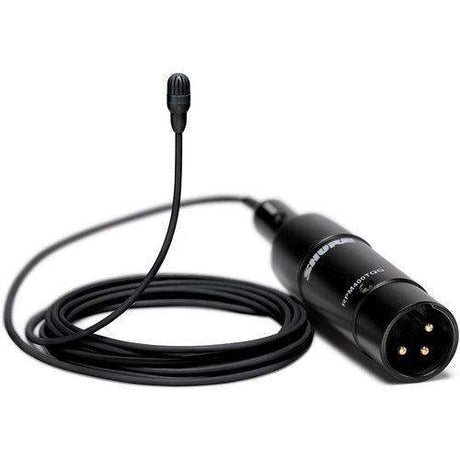Shure TL47B/O-XLR-A-TA Omnidirectional Lavalier Microphone with XLR Connector and Accessories (Black) (TAA-Compliant) - Creation Networks