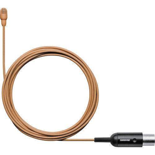 Shure TL47C/O-MTQG-A-TA Omnidirectional Lavalier Microphone with TA4F Connector and Accessories (Cocoa) (TAA-Compliant) - Creation Networks