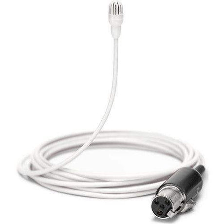 Shure TL47W/O-MTQG-TA Omnidirectional Lavalier Microphone with TA4F Connector and Accessories (White) (TAA-Compliant) - Creation Networks