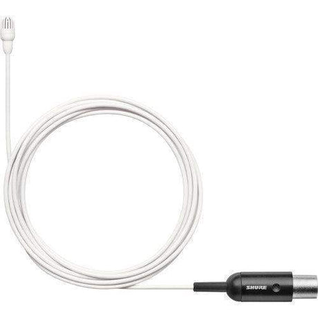 Shure TL47W/O-MTQG-TA Omnidirectional Lavalier Microphone with TA4F Connector and Accessories (White) (TAA-Compliant) - Creation Networks