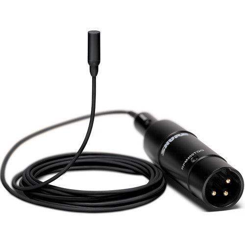 Shure TL48B/O-XLR-A-TA Omnidirectional Lavalier Microphone (XLR, Black) (TAA-Compliant) - Creation Networks