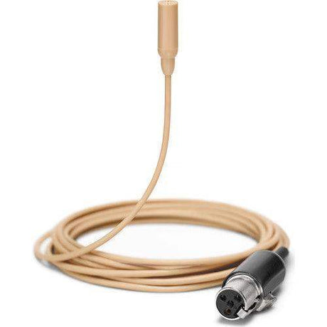 Shure TL48T/O-MTQG-A-TA Omnidirectional Lavalier Microphone (TA4F, Tan) (TAA-Compliant) - Creation Networks