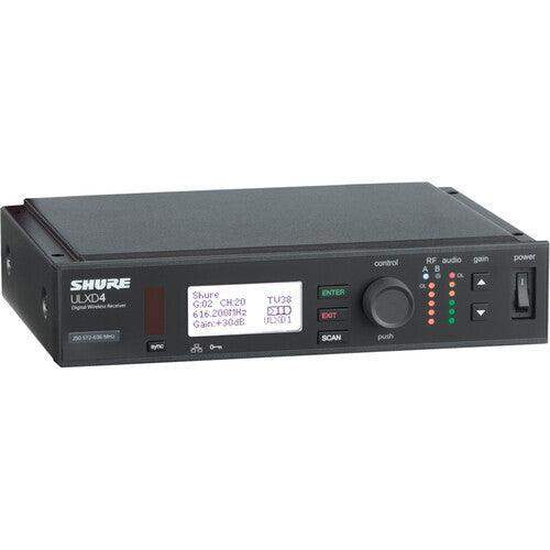 Shure ULXD4GVTA=-H50 Single-Channel Digital Wireless Receiver with Always-On Encryption (H50: 534 to 598 MHz) (TAA-Compliant) - Creation Networks