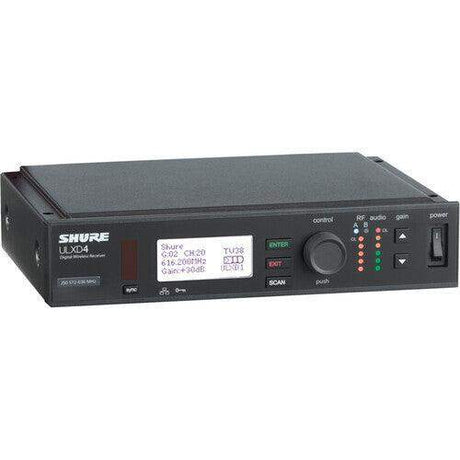 Shure ULXD4GVTA=-J50A Single-Channel Digital Wireless Receiver with Always-On Encryption (J50A: 572 to 608 + 614 to 616 MHz) (TAA-Compliant) - Creation Networks