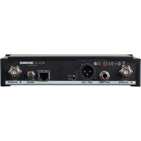 Shure ULXD4GVTA=-J50A Single-Channel Digital Wireless Receiver with Always-On Encryption (J50A: 572 to 608 + 614 to 616 MHz) (TAA-Compliant) - Creation Networks