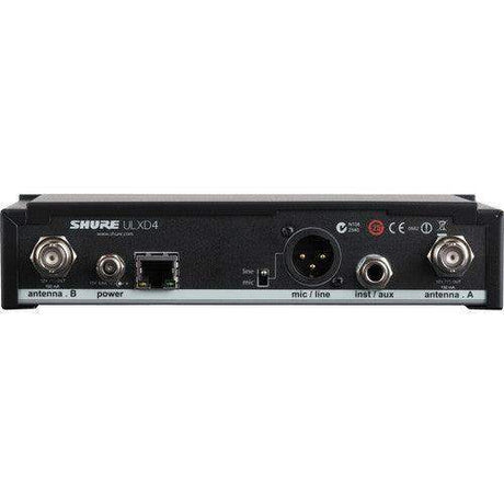 Shure ULXD4TA=-G50 Single-Channel Digital Wireless Receiver (G50: 470 to 534 MHz) (TAA-Compliant) - Creation Networks