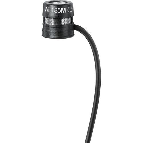 Shure WL185m Low-Profile Cardioid Lavalier Microphone with LEMO 3-Pin Connector (Black) - WL185MB/C-LM3