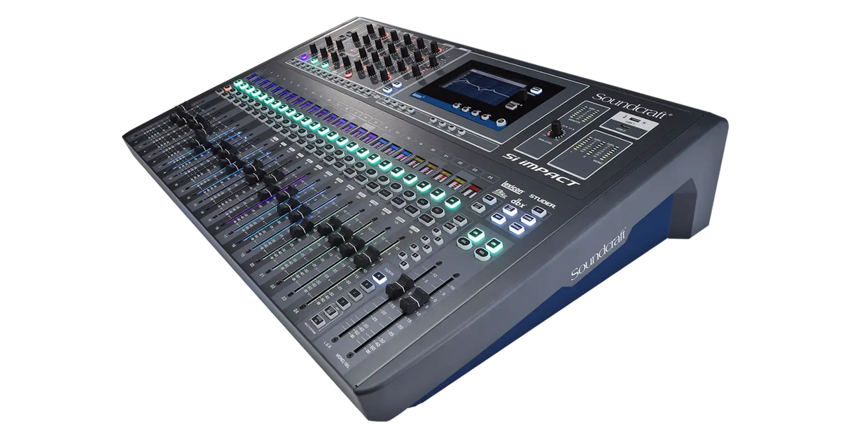 Soundcraft SI Impact 80-input Digital Mixing Console and 32-in/32-out USB Interface and iPad Control - Creation Networks