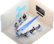 QSC RS-CB-TM – RoomSuite Table Microphone for Collaboration Bar Conference Room Microphones QSC