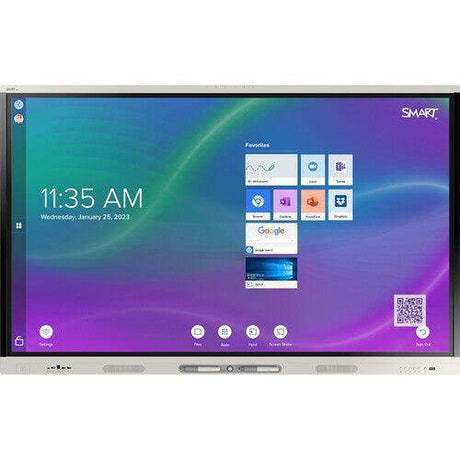 SMART Board MX Pro series 55" Interactive display with iQ (White) - SBID-MX255-V4-PW - Creation Networks