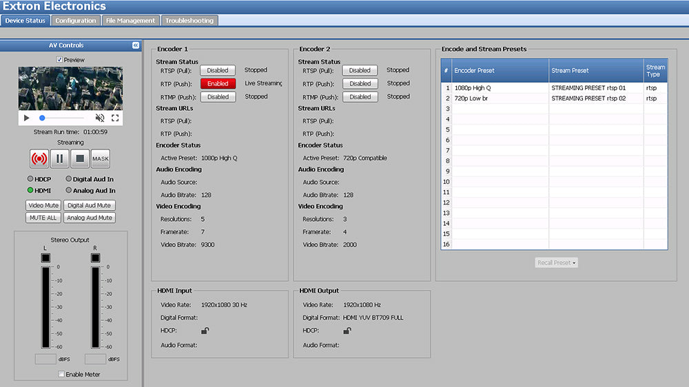 Extron SME 211 Streaming Media Encoder