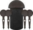 Sonance - PATIO4.1 - Patio Series 4.1-Ch. Outdoor Speaker System with In-Ground Subwoofer (Each) - Brown - Creation Networks