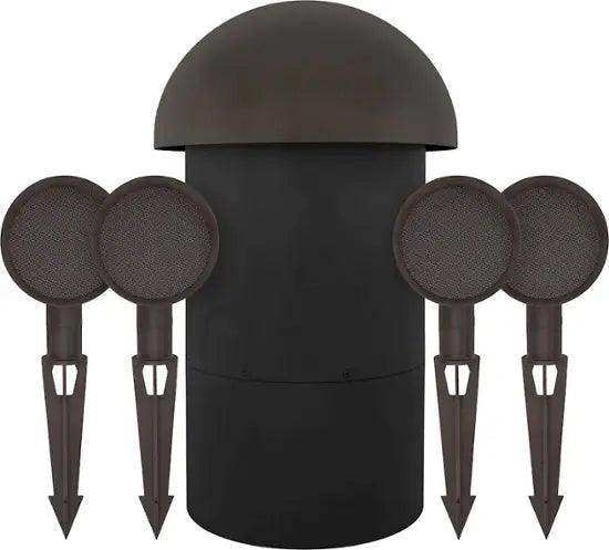 Sonance - PATIO4.1 - Patio Series 4.1-Ch. Outdoor Speaker System with In-Ground Subwoofer (Each) - Brown - Creation Networks