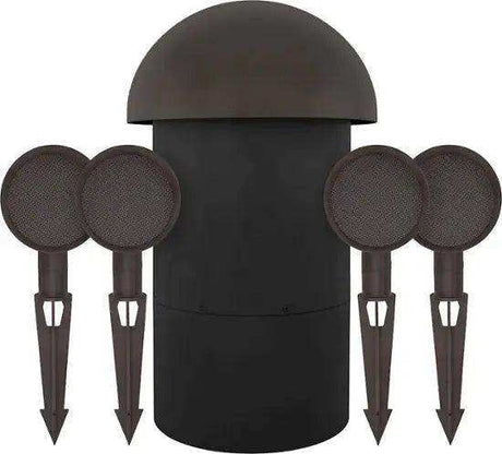 Sonance - PATIO4.1 - Patio Series 4.1-Ch. Outdoor Speaker System with In-Ground Subwoofer (Each) - Brown - Creation Networks