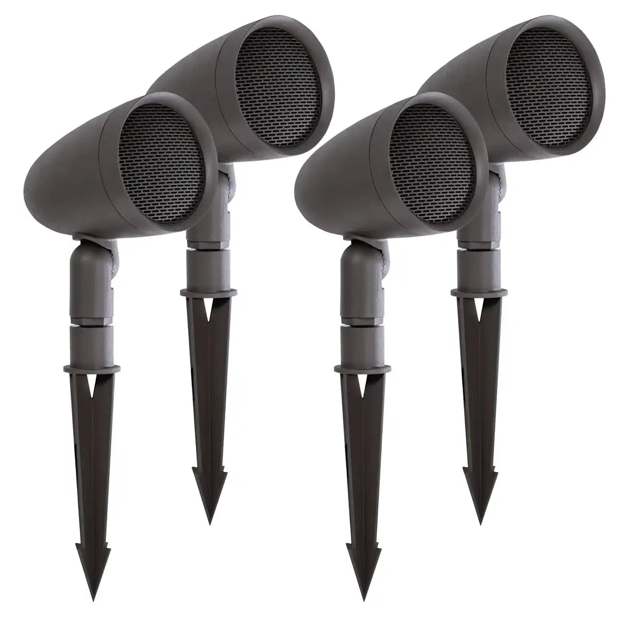 Sonance - SGS 4 SAT PACK - Garden Series 3-1/2" 2-Way Outdoor Satellite Speaker (4-Pack) - Dark Brown - Creation Networks