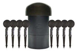 Sonance - SGS 8.1 SYSTEM - Garden Series 8.1-Ch. Outdoor Speaker System with In-Ground Subwoofer (8 - SATS, 1 - SUB) - Dark Brown/Black (Each) - Creation Networks