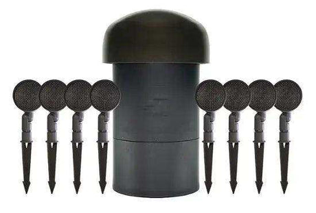 Sonance - SGS 8.1 SYSTEM - Garden Series 8.1-Ch. Outdoor Speaker System with In-Ground Subwoofer (8 - SATS, 1 - SUB) - Dark Brown/Black (Each) - Creation Networks