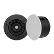Sonance VX46R 4" Round In-Ceiling Speaker with White Micro Trim Grille (Pair) - Creation Networks