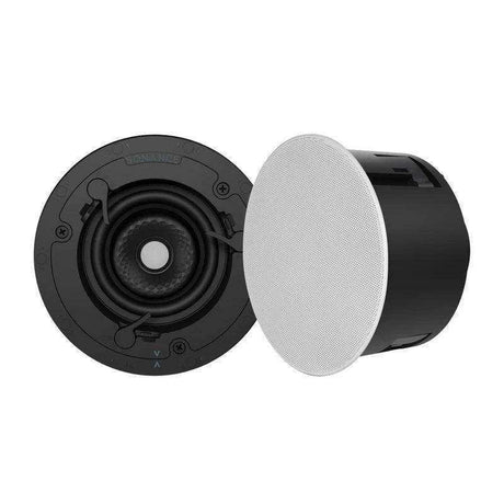 Sonance VX46R 4" Round In-Ceiling Speaker with White Micro Trim Grille (Pair) - Creation Networks
