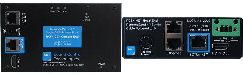 Sound Control Technologies RC5+ – RemoteCam5+ 4K60 Camera Extension Platform Camera Extension Kits Sound Control Technologies