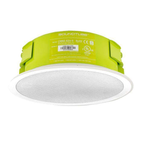 Soundtube CM82-EZS-II-BKCM82-EZS-II 8" 2-way In Ceiling Speaker in White 8" 2-way In Ceiling Speaker with Short Can - Creation Networks