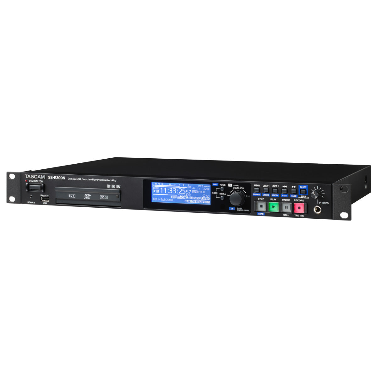Tascam SS-R300N angled view