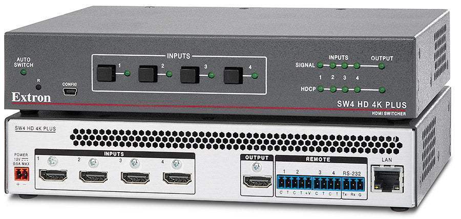 Extron SW4 HD 4K PLUS Four Input 4K/60 HDMI Switcher