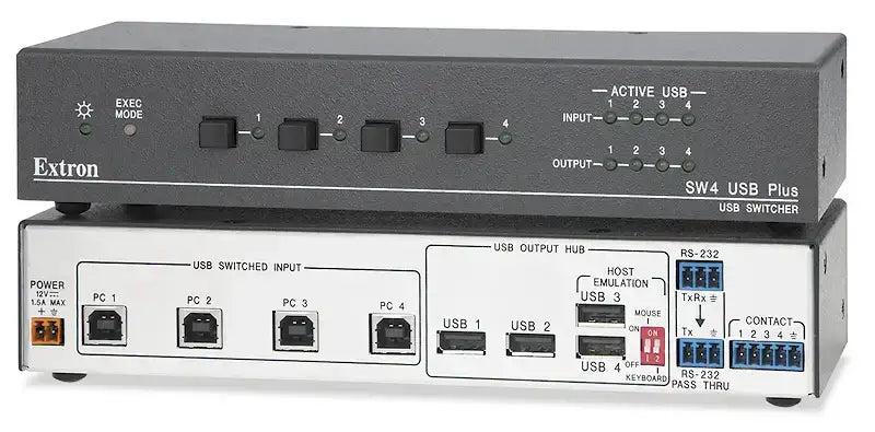 Extron SW4 USB Plus	Four Input USB with Emulation