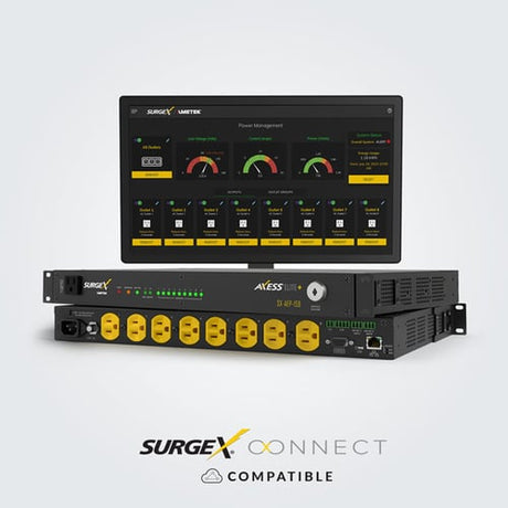 SurgeX SX-AEP-159 Axess ELITE+ Power Management System, 120V/12A, 1RU Axess ELITE+ SurgeX