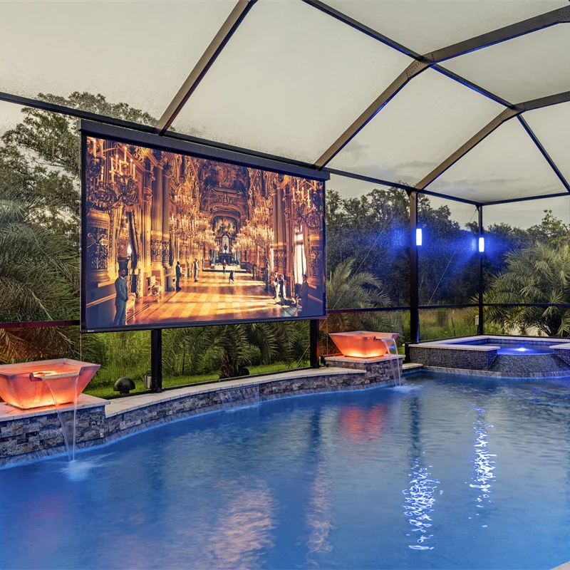 Draper Nocturne+ E, 65", HDTV Outdoor Electric Projection Screen