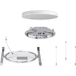 Sennheiser TeamConnect Ceiling Medium Microphone with Flushmount Kit (White) Audio Conferencing Sennheiser