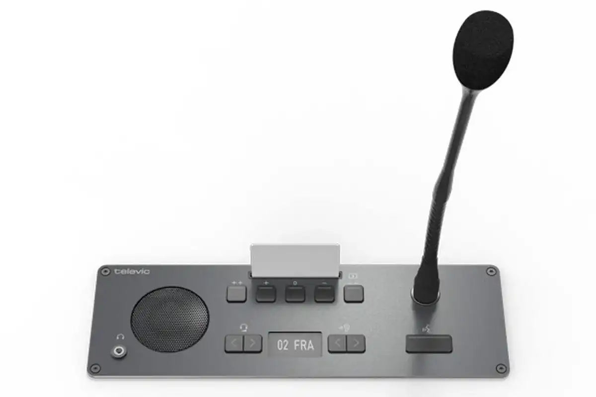 Televic Confidea F-DIV Flushmount Delegate Interpretation and Voting Unit - 71.98.0504 - Creation Networks