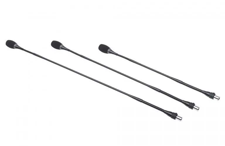Televic MIKE PLM DOUBLE FLEX GSM immune double flex gooseneck microphone (40, 50, 60cm) - Creation Networks