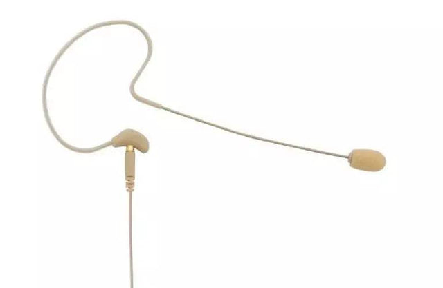 Televic TG H57 Ear Hook Condenser Microphone (Tan) - 71.04.0160 - Creation Networks