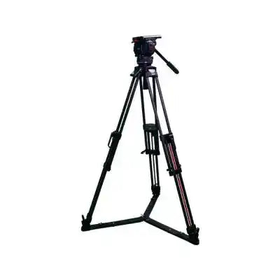 Teris TS-H12CF-Q 100mm Flat Base Fluid Head & 2-Stage Carbon Fiber Tripod System