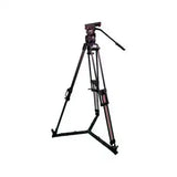 Teris TS-H14CF-Q 100mm Flat Base Fluid Head & 2-Stage Carbon Fiber Tripod System