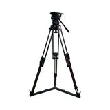 Teris TS-H20CF-Q 100mm Flat Base Fluid Head & 2-Stage Carbon Fiber Tripod System