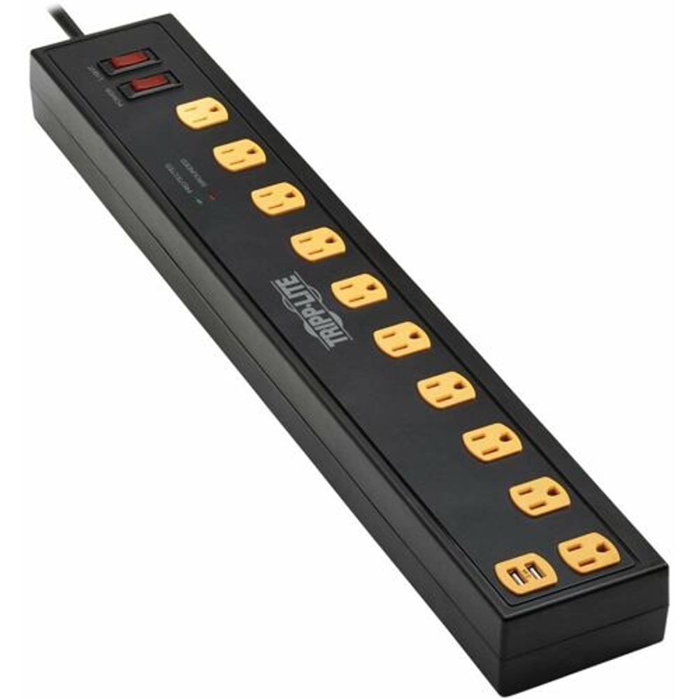 Eaton TLP1006USB – 10-Outlet Surge Protector with Light Bars Surge Protectors & Power Strips Eaton
