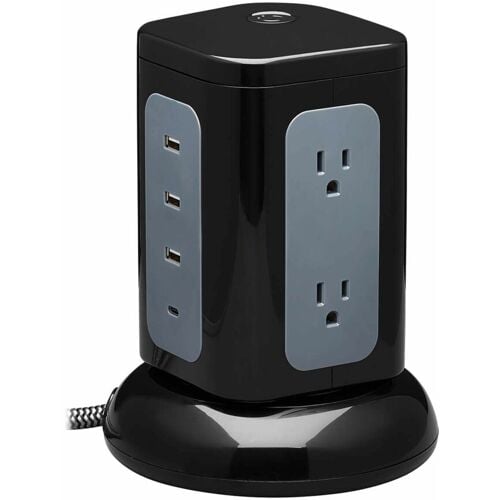 Eaton TLP606UCTOWER – 6-Outlet USB Charging Surge Tower Surge Protectors & Power Strips Eaton