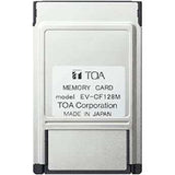 TOA Electronics 128 MB Memory Card/Combo Compact Flash Card and ATA Flash Card Adapter - EV-CF128M Intercoms TOA