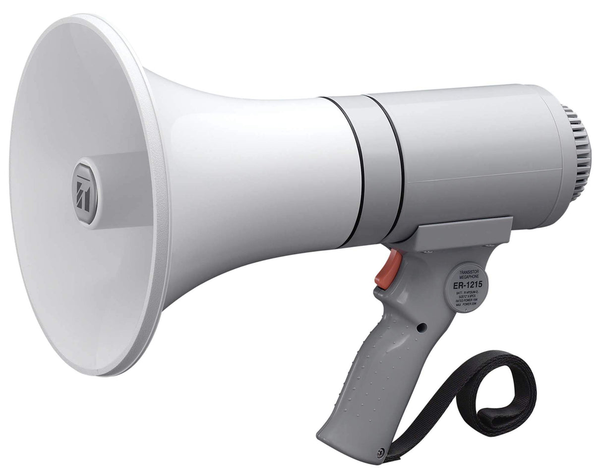 TOA Electronics 15W Handheld Megaphone (Gray) - ER-1215 - Creation Networks