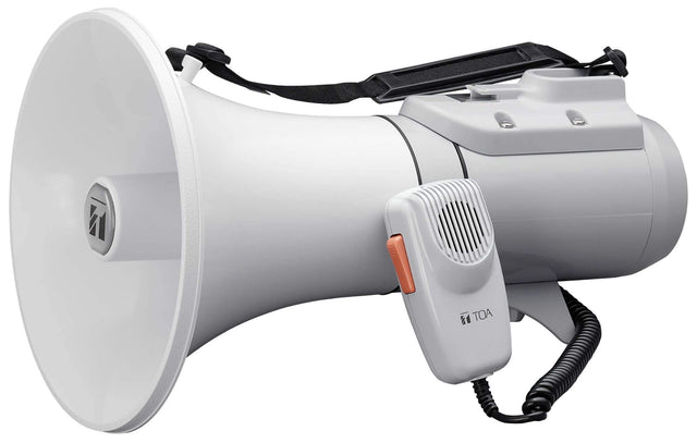 TOA Electronics 15W Shoulder-Held Megaphone with Detachable Microphone (Gray) - ER-2215 - Creation Networks