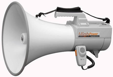 TOA Electronics 30W Shoulder-Held Megaphone with Whistle and Detachable Microphone (Gray) - ER-2230W - Creation Networks