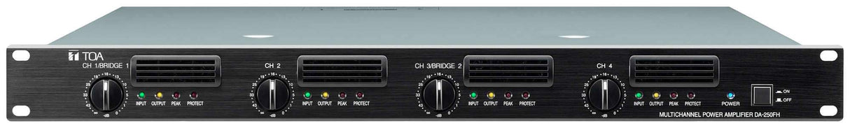 TOA Electronics 4-Channel Digital Amplifier (250W/Channel, 70V) - DA-250FH CU - Creation Networks