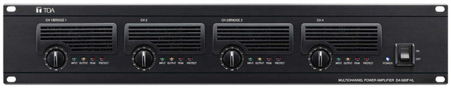 TOA Electronics 4-Channel Digital Amplifier (500W Per Channel, 70V) - DA-500F-HLCU - Creation Networks
