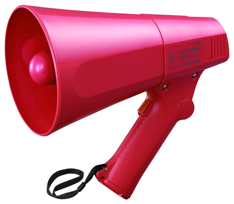 TOA Electronics 6W Compact Handheld Megaphone with Siren (Red) - ER-520S - Creation Networks
