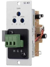 TOA U-43R – AUX Input Module with Mute Send Audio Signal Processing TOA