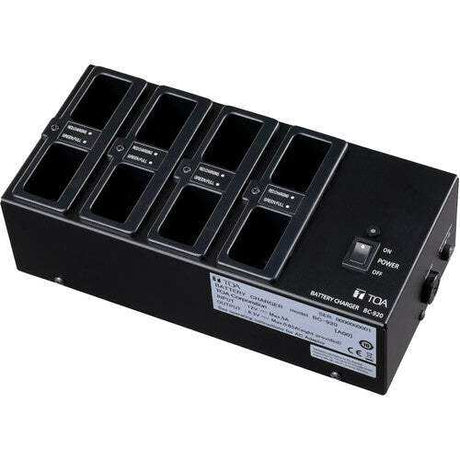 TOA Electronics Battery Charger for up to Eight BP-920 Batteries - BC-920 3CU - Creation Networks